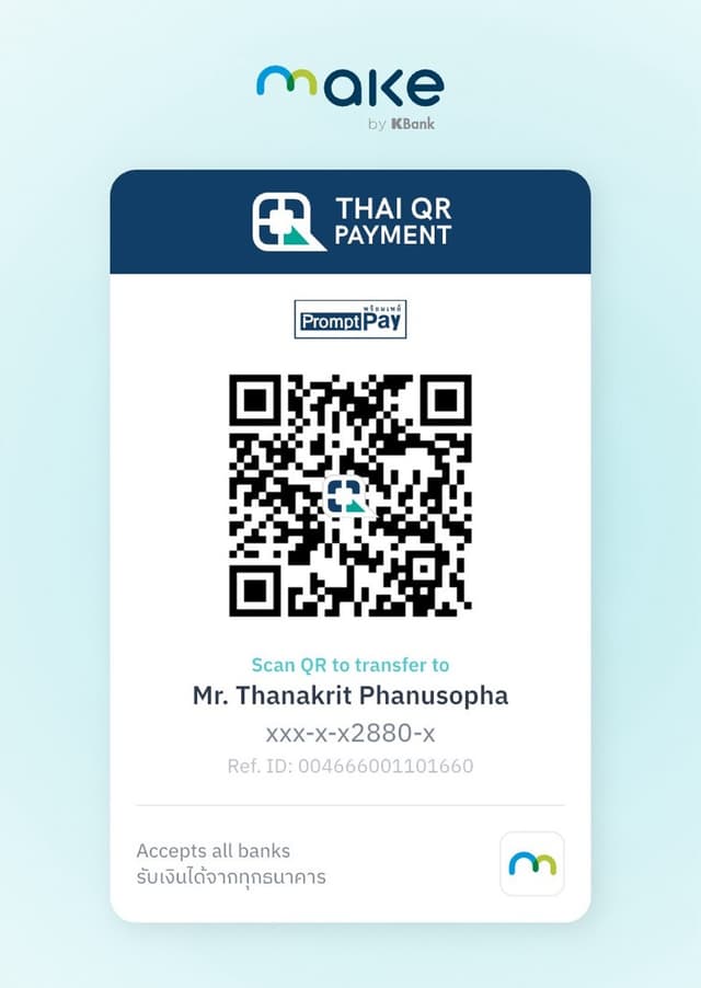 PromptPay QR — Mr. Thanakrit Phanusopha